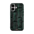 For iPhone 17 ABEEL Beast Pattern 6D Micro-Embossed MagSafe Genuine Leather Phone Case(Green) - 2