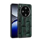 For OPPO Find X8 Pro ABEEL Beast Pattern 6D Micro-Embossed MagSafe Genuine Leather Phone Case(Green) - 1