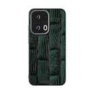 For OPPO Reno13 Pro Global ABEEL Beast Pattern 6D Micro-Embossed MagSafe Genuine Leather Phone Case(Green) - 2