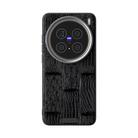 For vivo X200 Pro mini ABEEL Beast Pattern 6D Micro-Embossed MagSafe Genuine Leather Phone Case(Black) - 2
