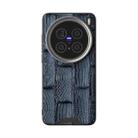 For vivo X200 Pro ABEEL Beast Pattern 6D Micro-Embossed MagSafe Genuine Leather Phone Case(Blue) - 2