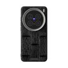 For vivo X200 ABEEL Beast Pattern 6D Micro-Embossed MagSafe Genuine Leather Phone Case(Black) - 2