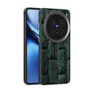 For vivo X200 ABEEL Beast Pattern 6D Micro-Embossed MagSafe Genuine Leather Phone Case(Green) - 1