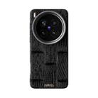 For vivo X200 Ultra ABEEL Beast Pattern 6D Micro-Embossed MagSafe Genuine Leather Phone Case(Black) - 2