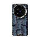 For vivo X200 Ultra ABEEL Beast Pattern 6D Micro-Embossed MagSafe Genuine Leather Phone Case(Blue) - 2