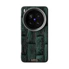 For vivo X200 Ultra ABEEL Beast Pattern 6D Micro-Embossed MagSafe Genuine Leather Phone Case(Green) - 2