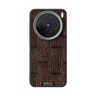 For vivo X200s ABEEL Beast Pattern 6D Micro-Embossed MagSafe Genuine Leather Phone Case(Brown) - 2