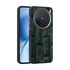 For vivo X200s ABEEL Beast Pattern 6D Micro-Embossed MagSafe Genuine Leather Phone Case(Green) - 1