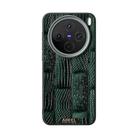 For vivo X200s ABEEL Beast Pattern 6D Micro-Embossed MagSafe Genuine Leather Phone Case(Green) - 2