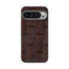 For Google Pixel 9 / 9 Pro ABEEL Beast Pattern 6D Micro-Embossed MagSafe Genuine Leather Phone Case(Brown) - 2