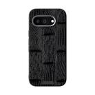 For Google Pixel 9a ABEEL Beast Pattern 6D Micro-Embossed MagSafe Genuine Leather Phone Case(Black) - 2