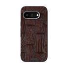 For Google Pixel 9a ABEEL Beast Pattern 6D Micro-Embossed MagSafe Genuine Leather Phone Case(Brown) - 2