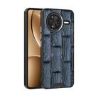 For Redmi K80 ABEEL Beast Pattern 6D Micro-Embossed MagSafe Genuine Leather Phone Case(Blue) - 1