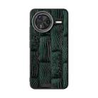 For Redmi K80 ABEEL Beast Pattern 6D Micro-Embossed MagSafe Genuine Leather Phone Case(Green) - 2