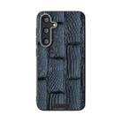 For Samsung Galaxy S24 5G ABEEL Beast Pattern 6D Micro-Embossed MagSafe Genuine Leather Phone Case(Blue) - 2