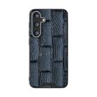 For Samsung Galaxy S25 5G ABEEL Beast Pattern 6D Micro-Embossed MagSafe Genuine Leather Phone Case(Blue) - 2