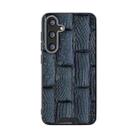 For Samsung Galaxy S25+ 5G ABEEL Beast Pattern 6D Micro-Embossed MagSafe Genuine Leather Phone Case(Blue) - 2