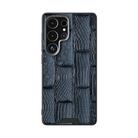 For Samsung Galaxy S25 Ultra 5G ABEEL Beast Pattern 6D Micro-Embossed MagSafe Genuine Leather Phone Case(Blue) - 2