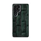 For Samsung Galaxy S25 Ultra 5G ABEEL Beast Pattern 6D Micro-Embossed MagSafe Genuine Leather Phone Case(Green) - 2
