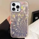 For iPhone 15 Pro Max Diamond Lens Frame Glare PC Hybrid TPU Phone Case(Gold) - 1