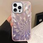 For iPhone 14 Pro Max Diamond Lens Frame Glare PC Hybrid TPU Phone Case(Pink) - 1