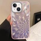 For iPhone 13 Diamond Lens Frame Glare PC Hybrid TPU Phone Case(Pink) - 1