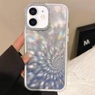 For iPhone 11 Diamond Lens Frame Glare PC Hybrid TPU Phone Case(Silver) - 1