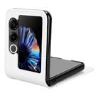 For ZTE nubia Flip2 Card Slot PU Leather PC Phone Case(White) - 3