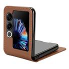 For ZTE nubia Flip2 Card Slot PU Leather PC Phone Case(Brown) - 3