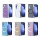For Samsung Galaxy Z Fold6 Glitter Powder MagSafe Magnetic Fold Phone Case(Pink) - 2