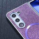 For Samsung Galaxy Z Fold6 Glitter Powder MagSafe Magnetic Fold Phone Case(Pink) - 3