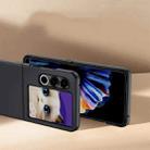 For ZTE nubia Flip2 Ultra-thin Plain Skin Leather Phone Case(Black) - 3