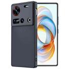 For ZTE nubia Z70 Ultra Ultra-thin Plain Skin Leather Phone Case(Black) - 1