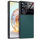 For ZTE nubia Z60 Ultra Ultra-thin Plain Skin Leather Phone Case(Green) - 1