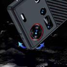 For ZTE nubia Z70 Ultra Carbon Fiber Texture Printing Phone Case(Black Yellow) - 3
