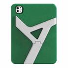 For iPad Pro 11 2024 YOYOISLES Air Rum Series EVA Tablet Case(Green White) - 1