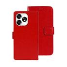 For Umidigi A15 idewei Crazy Horse Texture Leather Phone Case(Red) - 1