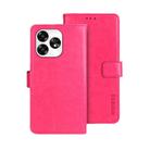 For Umidigi A15 idewei Crazy Horse Texture Leather Phone Case(Rose Red) - 1