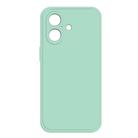 For iPhone 16 Imitation Liquid Silicone Phone Case(Light Cyan) - 1