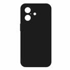 For iPhone 16 Imitation Liquid Silicone Phone Case(Black) - 1
