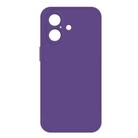 For iPhone 16 Imitation Liquid Silicone Phone Case(Dark Purple) - 1