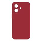 For iPhone 16 Imitation Liquid Silicone Phone Case(Dark Red) - 1