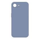 For iPhone 16e Imitation Liquid Silicone Phone Case(Grey) - 1