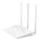 hoco HI30 2.4G Three Antennas WiFi 4 Wireless Router, Plug:EU Plug(White) - 2