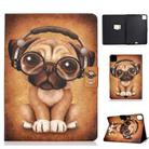 For iPad Air 2022 / 2020 10.9 Electric Pressed Colored Drawing Horizontal Flip Leather Case with Holder & Card Slots & Sleep / Wake-up function(Shar Pei) - 1
