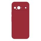 For Google Pixel 9 Imitation Liquid Silicone Phone Case(Dark Red) - 1