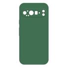 For Google Pixel 9 Pro Imitation Liquid Silicone Phone Case(Dark Green) - 1