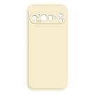 For Google Pixel 9 Pro Imitation Liquid Silicone Phone Case(White) - 1