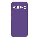 For Google Pixel 9 Pro Imitation Liquid Silicone Phone Case(Dark Purple) - 1