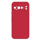 For Google Pixel 9 Pro Imitation Liquid Silicone Phone Case(Red) - 1